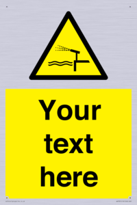 Custom warning water cannon